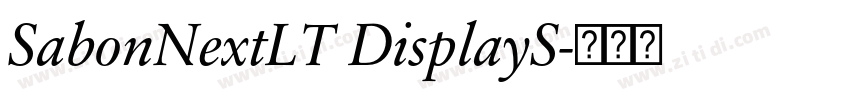 SabonNextLT DisplayS字体转换 SabonNextLT DisplayS字体转换